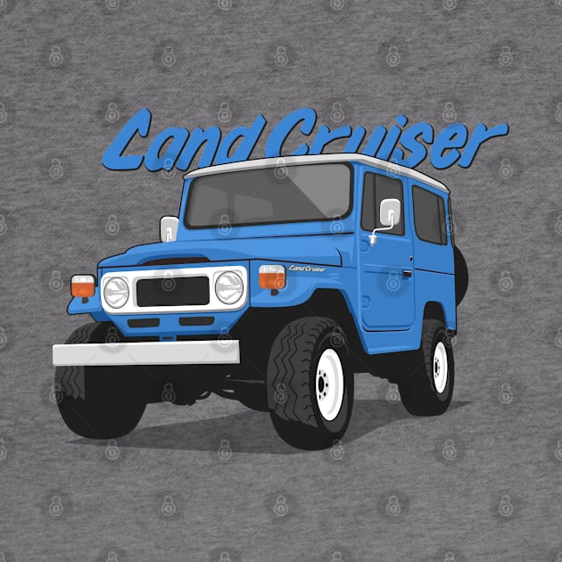 Land cruiser fj40 hardtop off road blue ocean by creative.z